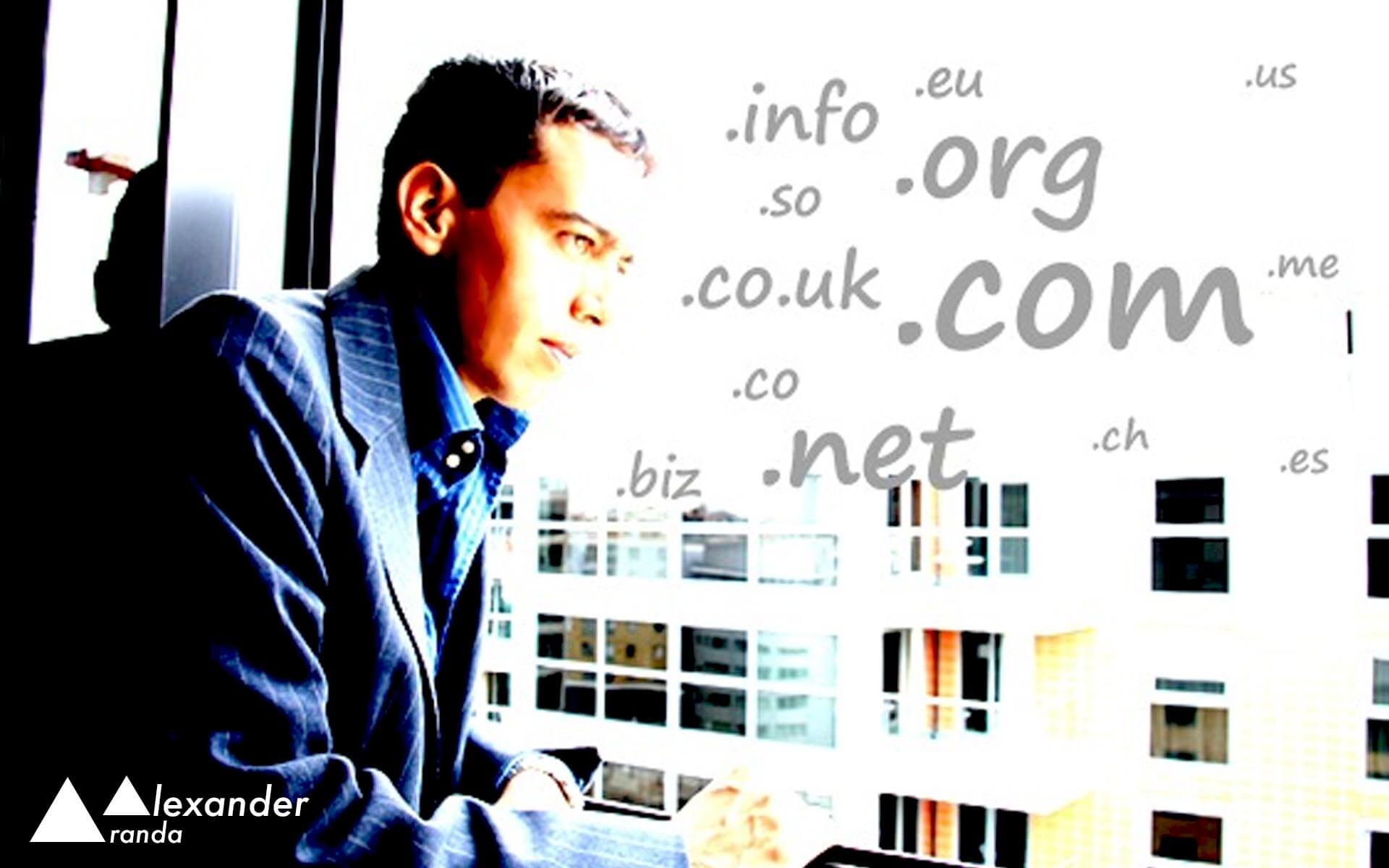 Alexander Aranda surrounded by domain extensions